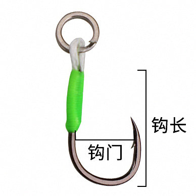 Barbed Single Hooks for Spoons & Jigs, Sizes 6–16, 10 Pack – option photo