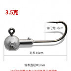 Lead Jig Head Hooks, 5X Strong, 50 Pack, 3.5–12 g (0.12–0.42 oz) – option photo