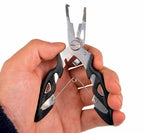Stainless Steel Fishing Pliers with Braid Cutter, Split Ring – option photo