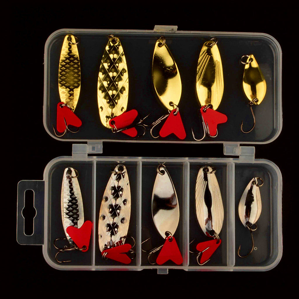 Red Heart Sequin Casting Spoon Lure Set – option photo