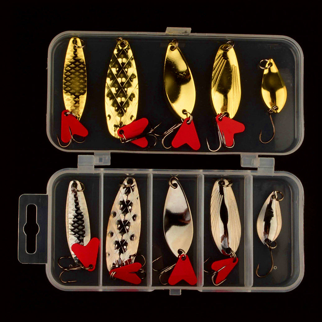 Red Heart Sequin Casting Spoon Lure Set – option photo