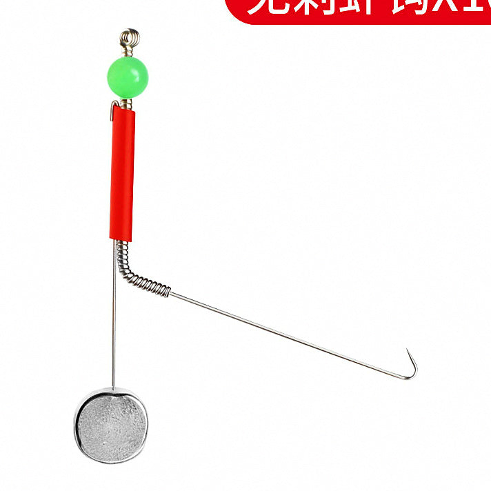 Glow Double Shrimp Hooks & Rig Sets, Optional Rod – option photo