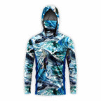 Men's Camo UV Fishing Shirt with Face Mask, Quick-Dry – option photo