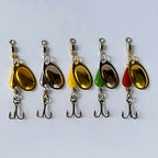 Spinner Spoon Lures, 5-Pack, 3–10 g (0.1–0.35 oz) – option photo