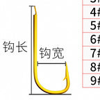 Gold Sode Hooks, Barbed or Barbless, 300 pcs Bulk Pack – option photo