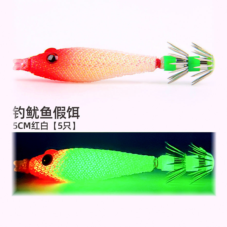 Soft Shrimp Squid Lure, 5 cm (2 in) or 7 cm (2.8 in), 5-Pack – option photo