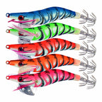 Wood Shrimp Squid Jig, 8 cm (3.1 in) 7.6 g (0.27 oz) Sinking – option photo