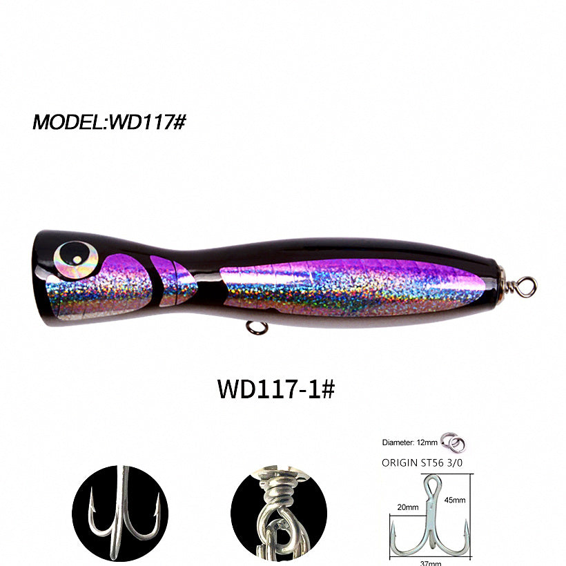Floating Wood Popper Lure, 120 g (4.2 oz) – option photo
