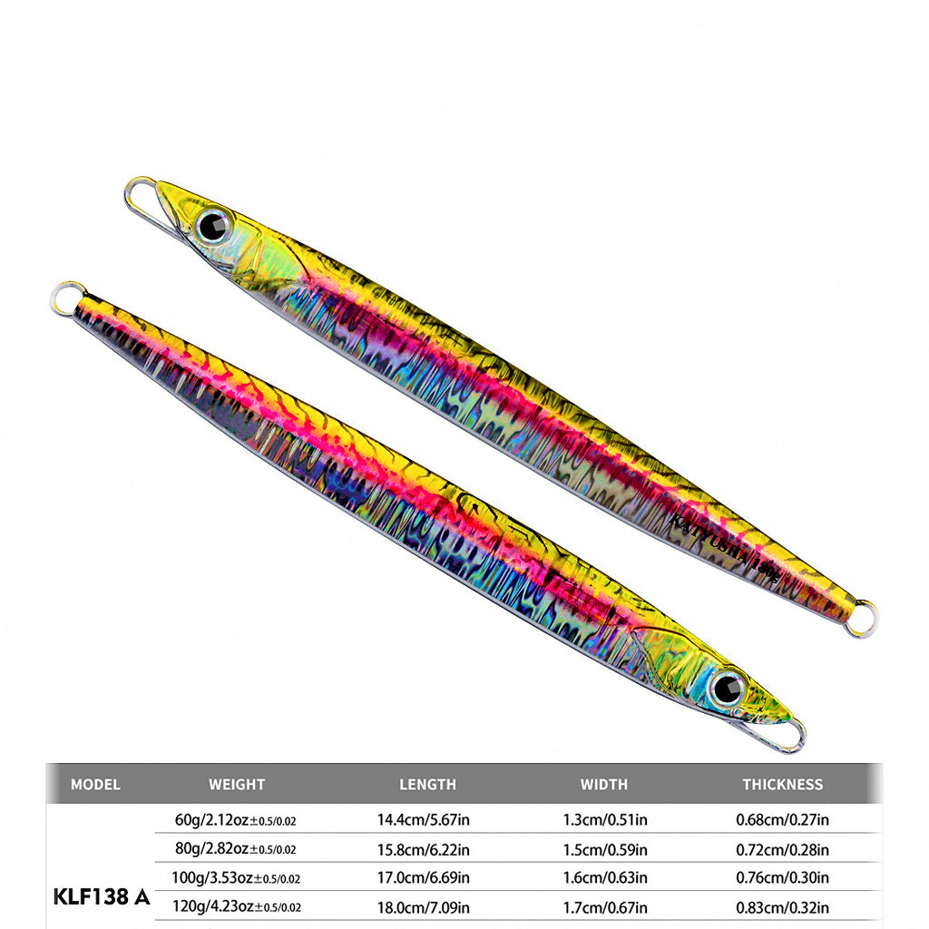 Lead Knife Jig, 60–180 g (2.1–6.3 oz) Saltwater Boat Jig – option photo