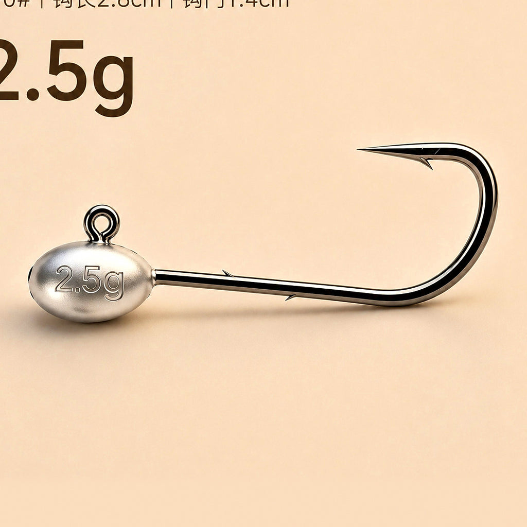 Lead Head Jig Hooks, Black, 2.5–14 g (0.09–0.49 oz) – option photo