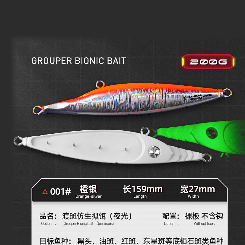 Glow Metal Jig for Boat Fishing, 200–360 g (7.1–12.7 oz) – option photo