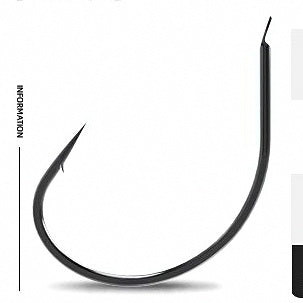Barbed Live Bait Hook, Fine Wire Wide Gap, Black/Gold – option photo