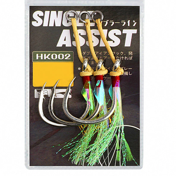 Single Assist Hooks for Slow Pitch Jigs, Sizes 1/0–5/0 – option photo