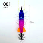 Glow Shrimp Squid Jig with Rattle Bead, Soft Legs – option photo