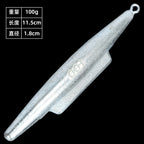Galvanized Iron Shark Fin Sinkers, 3.5–17.6 oz (100–500 g) – option photo
