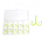 Four-Prong Barbless Hooks with Glow Squid Skirt, 10 Pack – option photo