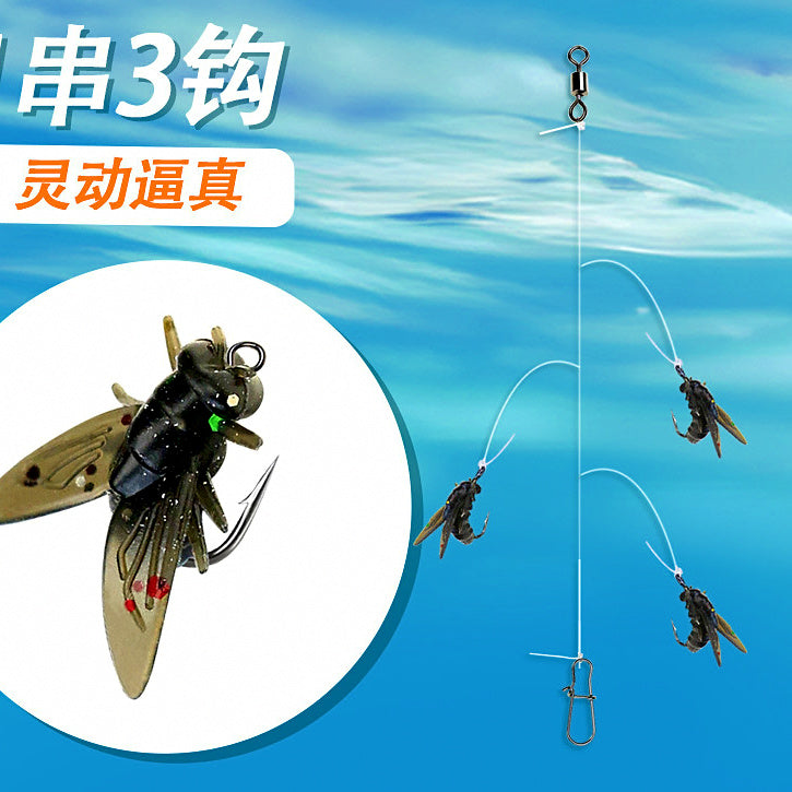 Fly Imitation Bait Rig, 3-Hook or 5-Hook String Hooks – option photo