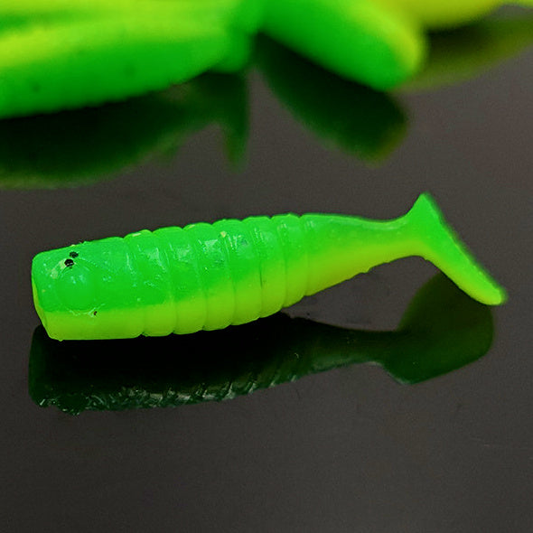 Mini Ribbed T-Tail Grub Soft Baits, 3–4 cm (1.2–1.6 in) – option photo