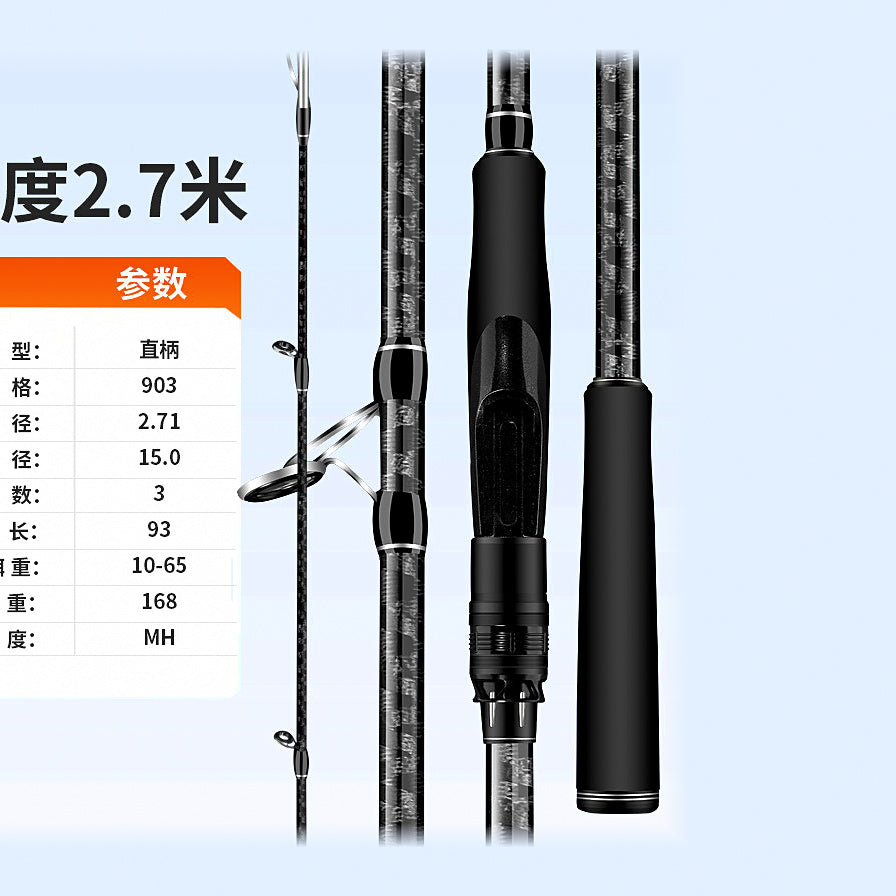 3-Piece Carbon Surf Casting Rod, MH, 2.7–3.6 m (9–12 ft) – option photo