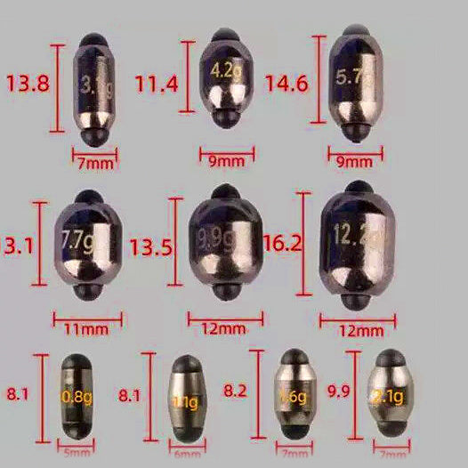 Open Split Shot Sinkers, 0.03–0.43 oz (0.8–12.2 g) – option photo