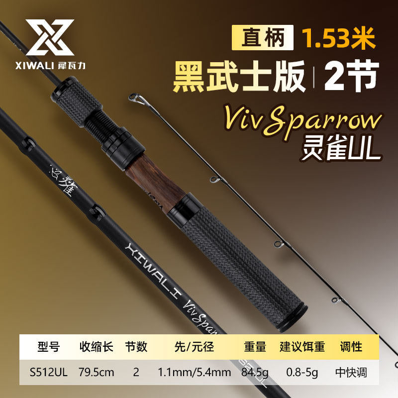 Ultralight Ultra-Soft Lure Rod, 1.53–1.8 m (5 ft–5 ft 11 in) – option photo