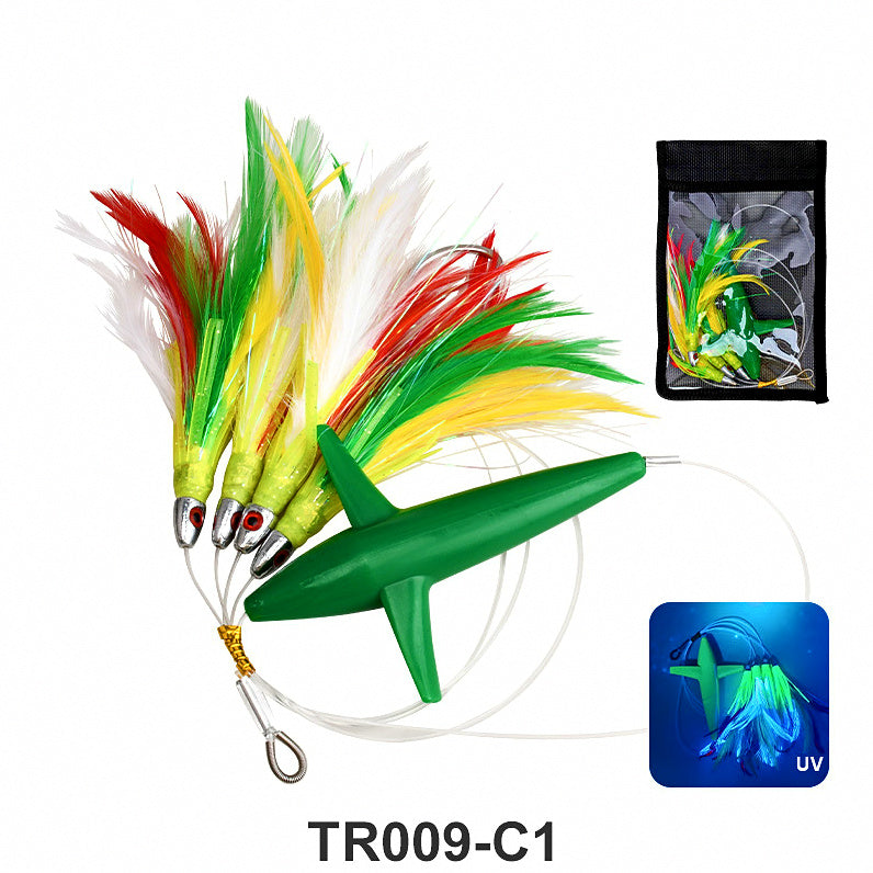 Trolling Lure, Propeller Head with Feather Hook – option photo