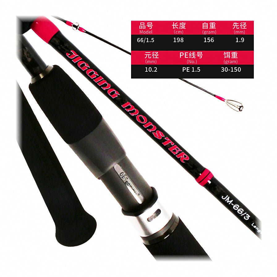 Slow Pitch Jigging Rod, 1.98 m (6 ft 6 in), 2-Piece – option photo