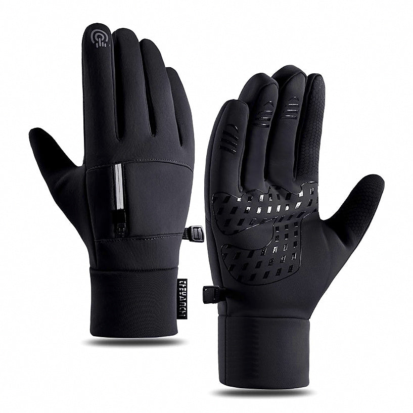 Men's Winter Fleece-Lined Touchscreen Gloves, Water-Repellent – option photo