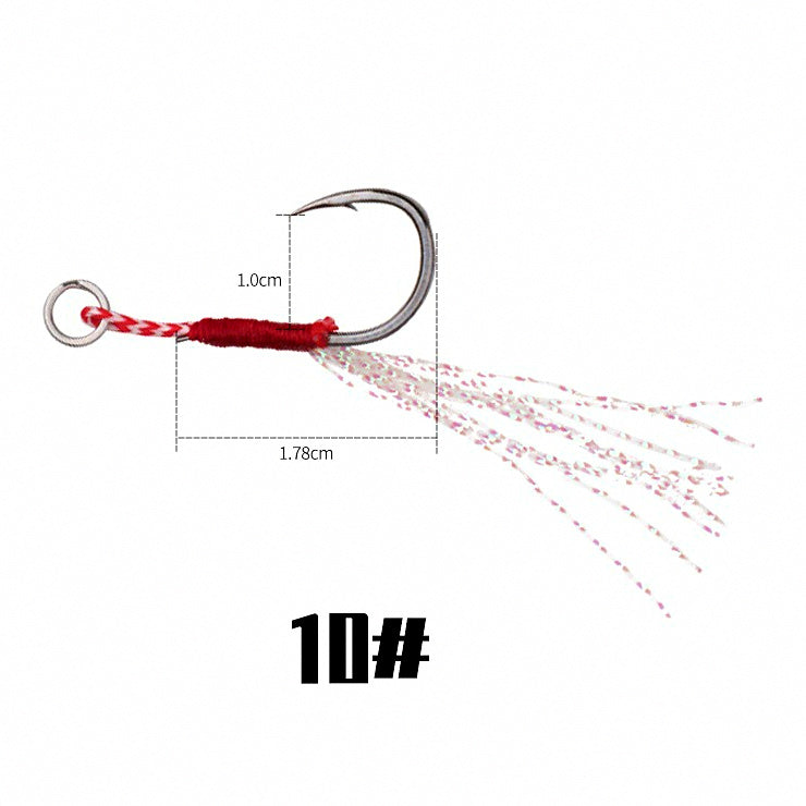 Black Nickel Ise-ni Hooks, Barbed, Size 10 or 13, 20 pcs – option photo
