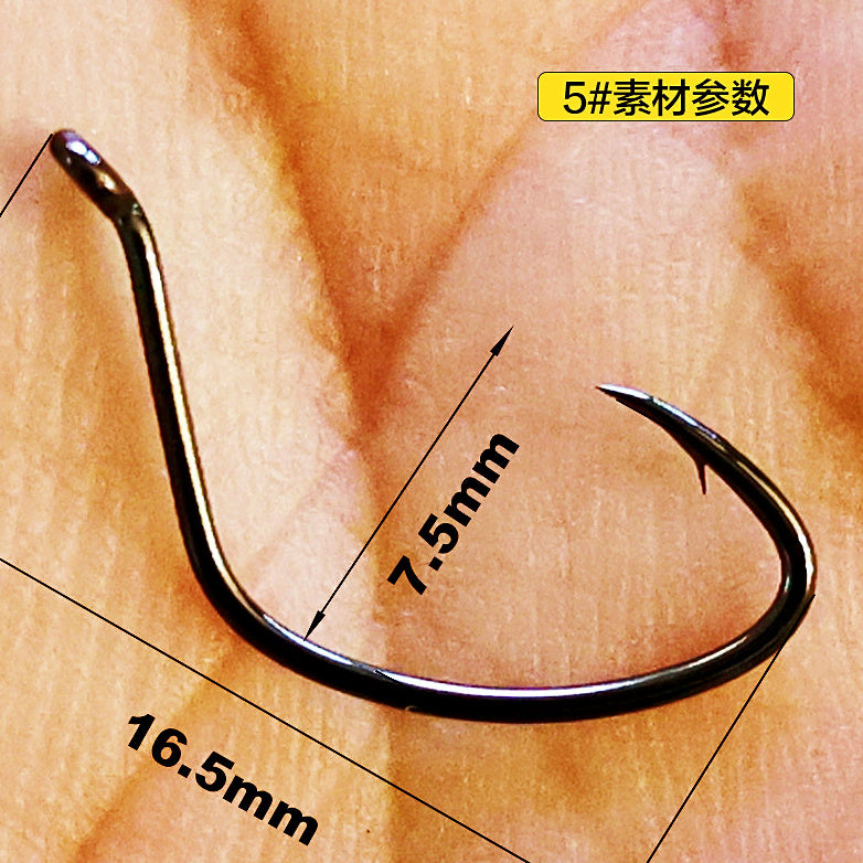 Wacky Rig Offset Crank Hooks for Soft Baits, #5–1/0 – option photo