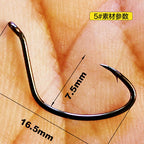 Wacky Rig Offset Crank Hooks for Soft Baits, #5–1/0 – option photo