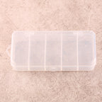 5-Compartment Plastic Tackle Box, Clear, 3 Sizes – option photo