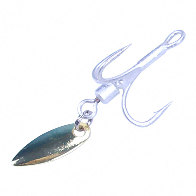 Treble Hook with Swivel & Spinner Blade, Sizes 2–10 – option photo