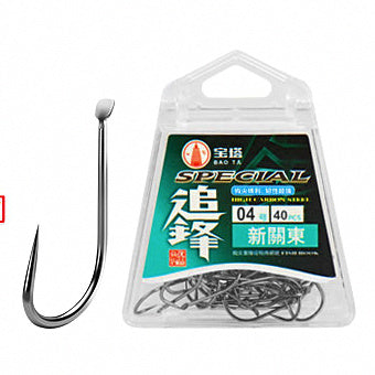 Shin Kanto Sode Hook, Barbless, Black, Sizes 1–9 – option photo