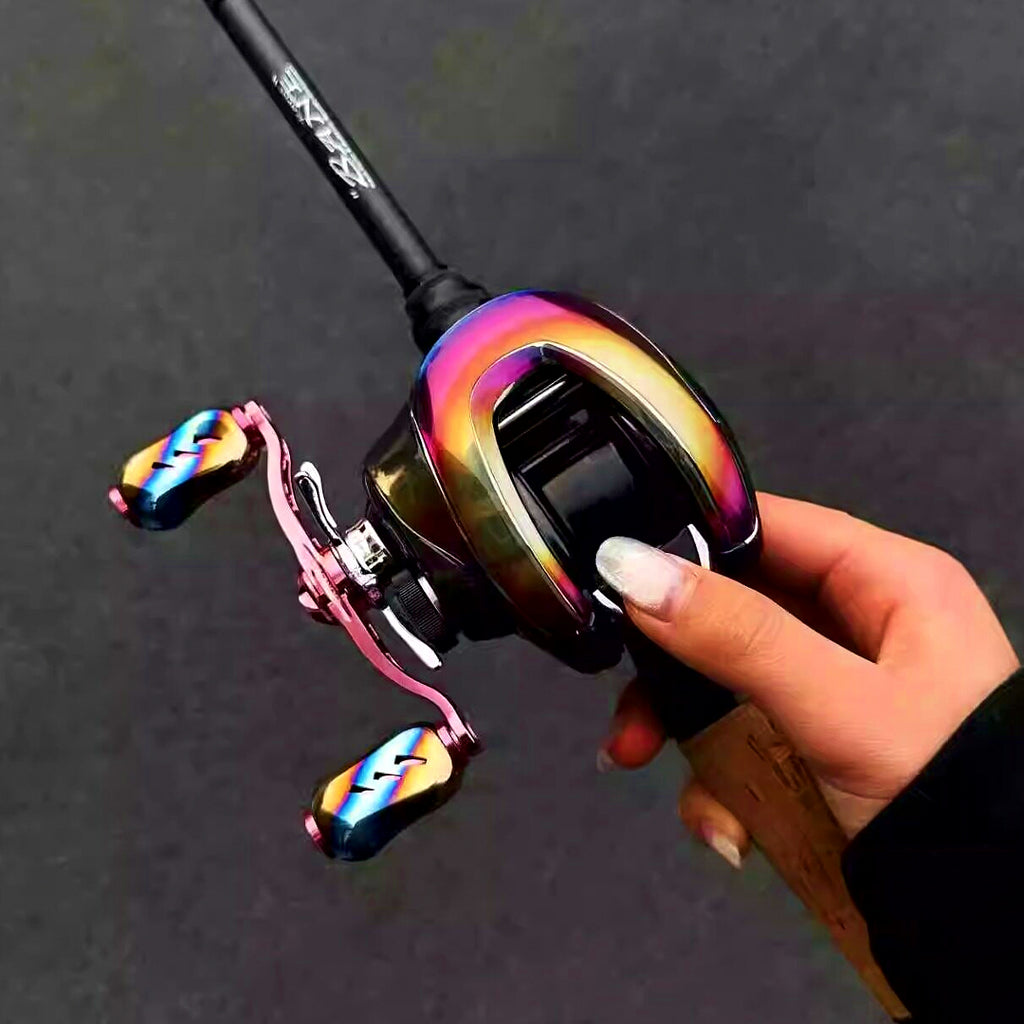 3D Textured Baitcasting Reel Wrap Film, Left or Right Hand – option photo