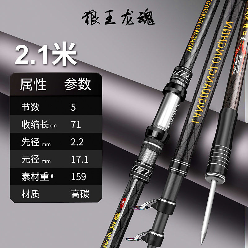 Carbon Long Casting Rod, 5-Piece, 2.1–4.5 m (6.9–14.8 ft) – option photo