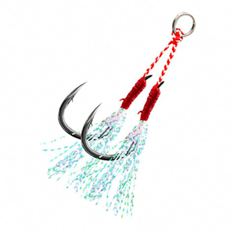 Double Hooks for Slow Pitch Jigs, Sizes 12–18, Barbed – option photo