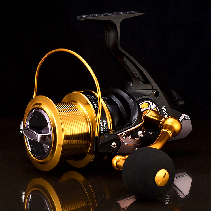 Long Cast Spinning Reel, 12+1 Bearings, Black Gold, 8000-12000 – option photo