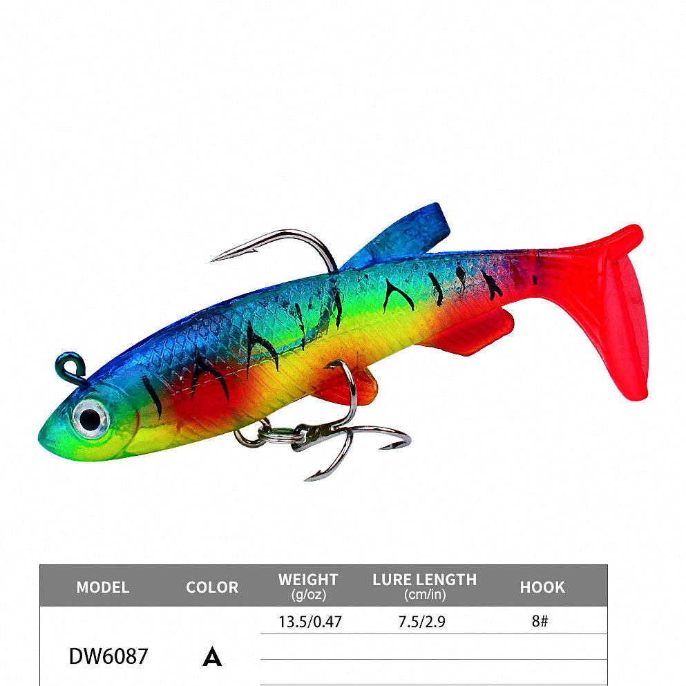 Weighted T-Tail Soft Bait Lure, Anti-Snag – option photo