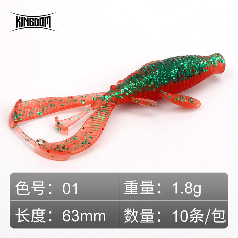 Floating Soft Plastic Shrimp & Pin-Tail Worms, 60–76 mm (2.4–3 in) – option photo