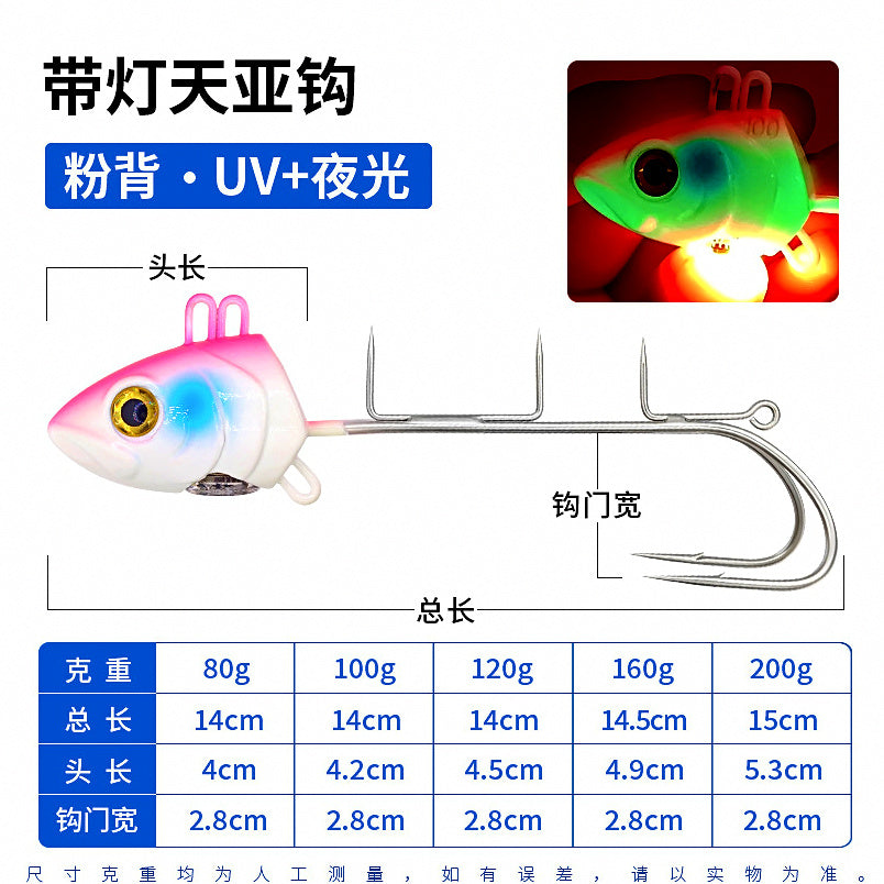 Cutlassfish Jig with Strobe Light, 80–200 g (2.8–7.1 oz) – option photo