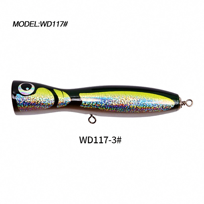 Wooden Popper Lure for GT & Tuna, 120 g (4.2 oz), 21.5 cm – option photo
