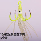 Glow 4-Prong Squid Jig Hook, #16 / #18 – option photo