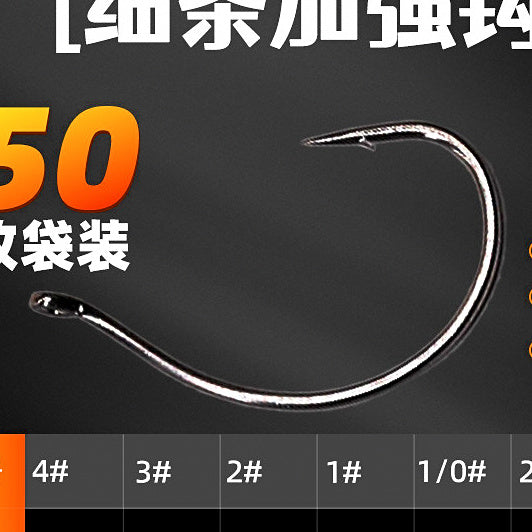Reinforced Wacky Hooks for Soft Baits, Sizes 4–3/0 – option photo