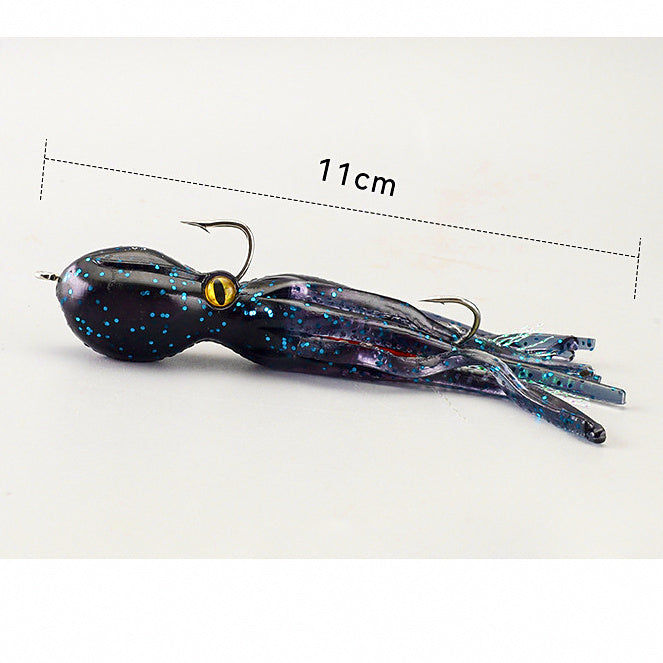 Octopus Squid Jig Soft Bait with Double Hook, 11 cm 19 g – option photo