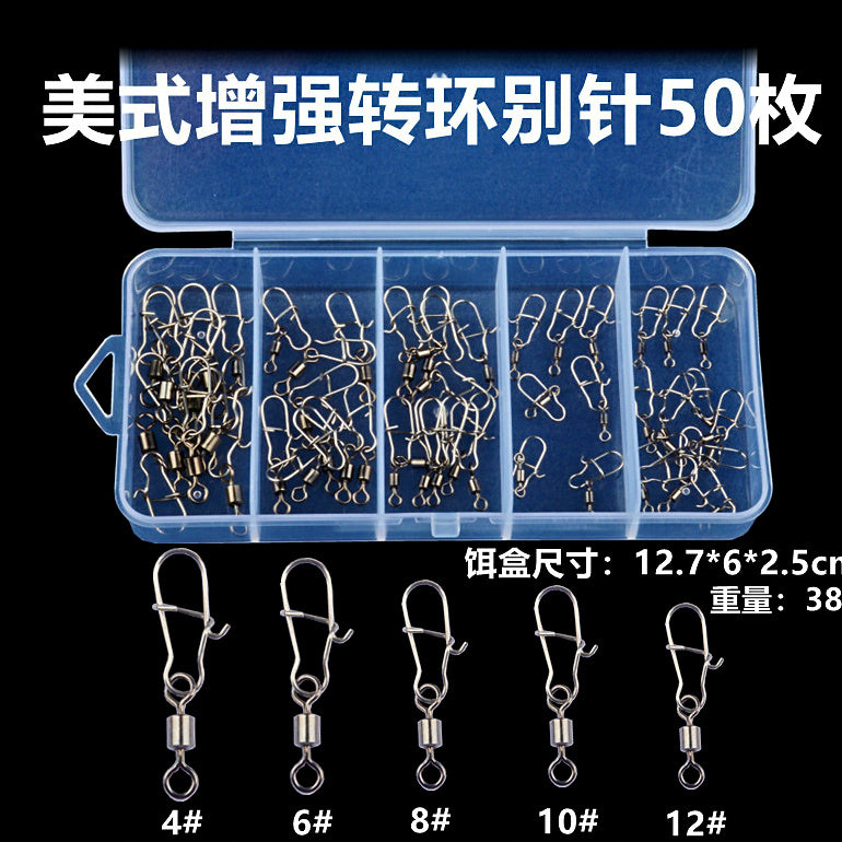 Barrel Swivel & Snap Assortment Kit, 50 or 100 pc – option photo