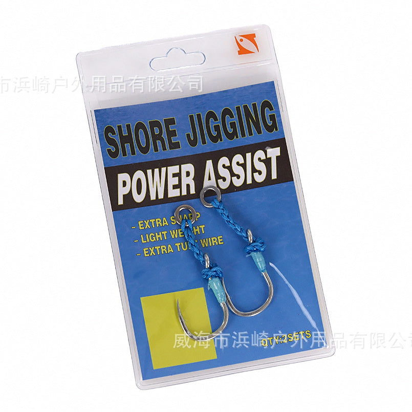 Rigged Glow Single Assist Hook, 2 Pack, Sizes 1/0-3/0 – option photo