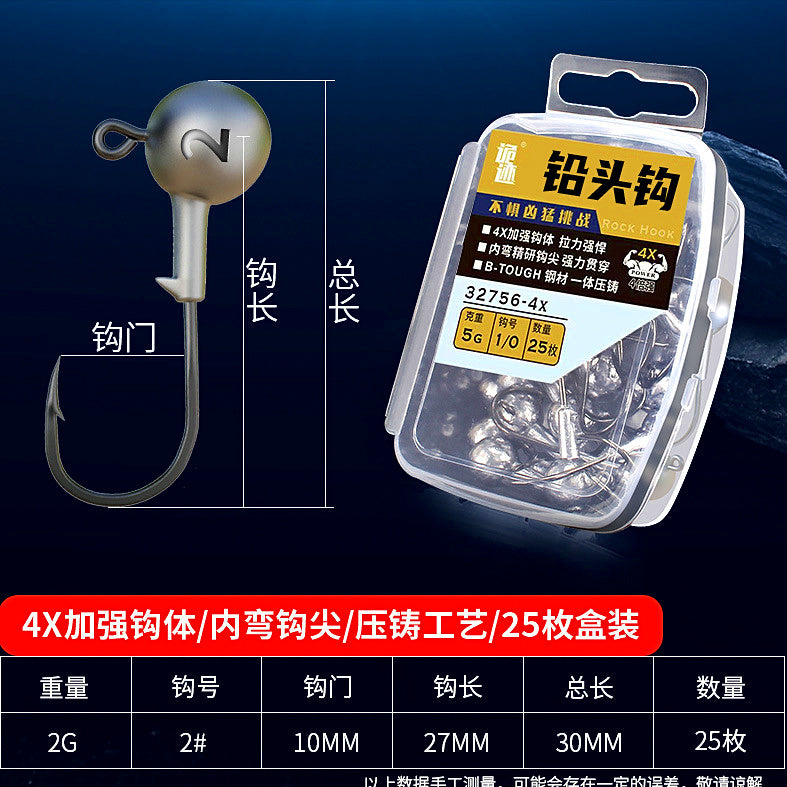 Jig Head Hooks for Soft Baits, 2–14 g, 25-Pack – option photo