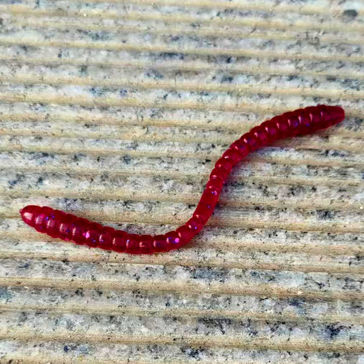 Red Soft Worm Lure, 10 cm (4 in), 10-Pack – option photo