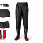 Waterproof Waist-High Waders with Boots, Sizes 36–47 – option photo